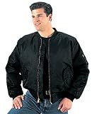 Ultra Force MA-1 Black Flight Jacket Military Punk