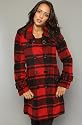 BB Dakota The Deacon Hunter's Coat in Red,Winter Coats & Jackets for Women