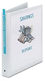 Avery 05711 Economy Reference View Binder, 1in Capacity, White, Carton of 12
