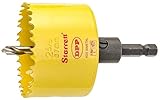 Starrett AVH0258 Bi-Metal Dual Pitch Professional Hole Saw with Quickshot Arbor, HSS Teeth, 2-5/8 Di