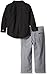 Calvin Klein Boys' Shirt and Twill Pants Set -Solid Shirt