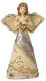 Pavilion Gift Company Elements 4-1/2-Inch Angel Holding Heart, Love Ornament