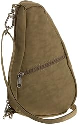 AmeriBag Distressed Nylon Baglett Shoulder Bag