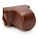 TARION® Protective Camera Case Bag Cover Protector for Pentax Q and Pentax Q10 Digital Camera DSLR 8.5mm / 5-15mm Lens Detachable With Strap Soft Layer Brown