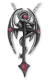 Dragon Kreuz Alchemy Gothic Cross Necklace
