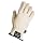 Decade 49002 Leather Anti-Vibration Full-Finger Left Hand Driver's Glove with Gfom, Buff, Medium