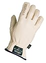 Decade 49103 Leather Anti-Vibration Full-Finger Right Hand Driver's Glove with Gfom, Buff, Large