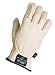 Decade 49002 Leather Anti-Vibration Full-Finger Left Hand Driver's Glove with Gfom, Buff, Medium