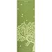 Gaiam Printed Yoga Mat and Mat Bag Set - Tree of Life, Green and White