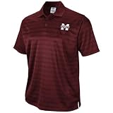 adidas Mississippi State Bulldogs Maroon Team Logo ClimaLite Performance Polo