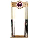 NBA Miami Heat Billiard Cue Rack with Mirror