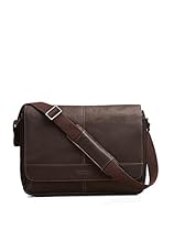 Kenneth Cole Risky Business Messenger Bag, Dark Brown, One Size
