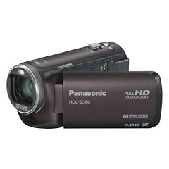 Panasonic HDC-SD80EG9T Full HD Camcorder (SD-Kartenslot, 34-fach opt. Zoom, 6,7 cm (2.6 Zoll) Touch-Display, Bildstabilisator) braun