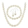 Sterling Silver Cultured Freshwater Pearl 3 Piece Jewelry Set