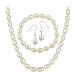 Sterling Silver Cultured Freshwater Pearl 3 Piece Jewelry Set