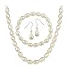 Sterling Silver Cultured Freshwater Pearl 3 Piece title=