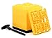 Camco Fasten 2x2 Leveling Block for Single Tires, Interlocking Design Allows Stacking to Desired Height, Includes Secure T-Handle Carrying System, Yellow (Pack of 10) (44512), 10 Pack
