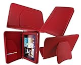 rooCASE Executive Portfolio (Red) Leather Case Cover with Landscape / Portr ....