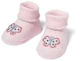 Jefferies Socks Seamless Organic Butterfly Applique Bootie Gift Set, Pink, 1-3 Months