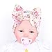 Gellwhu 5PCS Pack Newborn Baby Flower Bowknot Hospital Hat