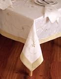 Special Christmas Gold Star Table Cloth 72x120