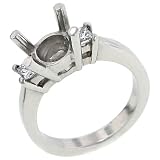  : Ladies 3 Stone Ring with Princess Cut Diamonds 2-0.38Ctttw Set in Platinum Mounting
