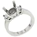 Search Our Specialty Mall : Ladies 3 Stone Ring with Princess Cut Diamonds 2-0.38Ctttw Set in Platinum Mounting