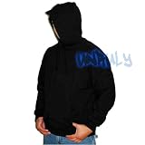 Size: XXL,men's Black Pullover Plain Hoodies Fleece. 80% Cotton/20% Poly Sweatshirts Great for Snow/ Winter Gift, 2XL