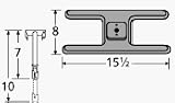 Burner Asmby, H Sgl, Ci, 15.875 X 8; Bmstr