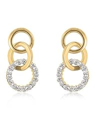 Goldtone Triplet Hooplet Earrings