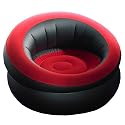 Aufblasbarer Sessel AIR CHAIR black/red