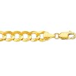14K Yellow Gold Comfort Curb Chain Bracelet - 10.00mm - 8.5 inch
