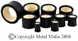 DOUBLE FLARE CROCODILE WOOD INLAY IN BLACK WOOD TUNNEL TBKCROCIN0-0G