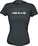 CAKE IS A LIE Women's tee Shirt in 6 Colors Small thru XL