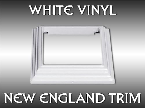 4" White New England Vinyl Post Trim