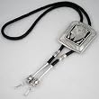 Large Sterling Silver Buffalo Bolo by Tommy Singer, #2305
