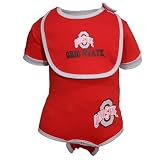 Ohio State Buckeyes Baby Onesie, Bib, and Booties