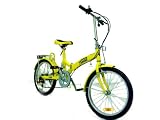 Bestco Folding Bike,20:wheels,3 Speeds - Yellow