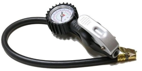 MLTOOLS® 3-function Tire Air Inflator with 0-220 PSI Dial Gauge 68200