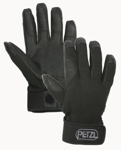 Petzl Cordex Light-Weight Belay & Rappel Gloves (Black or Tan)
