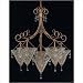 Crystorama 5915-CL / 5915-Violet / 5915-Ruby / 5915-Peridot Signature 6 Light Chandelier with Crystal Color Accents: Ruby and Topaz