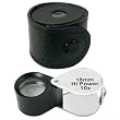 10X 18mm Round Jewelers Loupe Black & Chrome