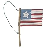 Patriotic Metal Flag Ornament