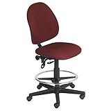 Perch Economic Desk Chair - Medium Back - High Cylinder - Navy Fabric - Har ....