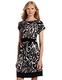 Calvin Klein Women's Side Tie Dress, Black Zebra, X-Small Calvin Klein Women's Side Tie Dress, Black Zebra, X-Small