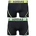 adidas Men's Sport Performance Mesh Trunk Underwear (2-Pack), (Black/Solar Yellow)/(Black/Flash Green), Small