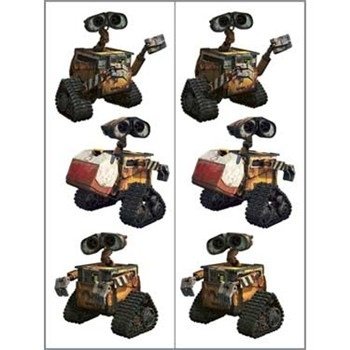 WALL-E Tattoos, 6ct