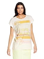 Marc Cain Camiseta Manga Corta (Crema / Naranja)