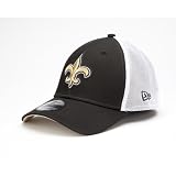 NFL Unisex Adult New Orleans Saints QB Sneak 3930 Cap (Black, Small/Medium)