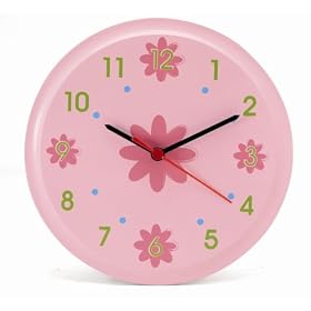 Pintoy Wooden Wall Clock (Pink)